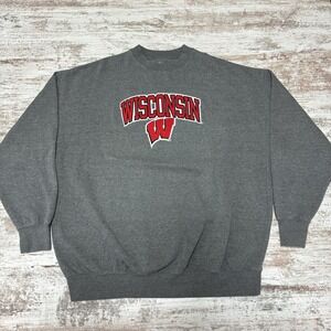 Cadre Wisconsin Badgers Fully Embroidered Crew Neck, Men's Sz XXL, University